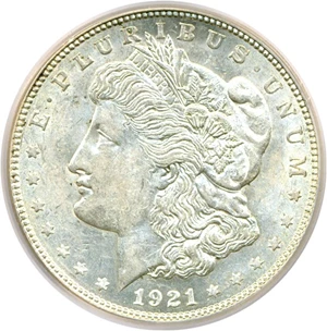 image for: 1921-D $1 VAM 8A ICG AU55