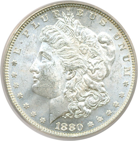 image for: Top 100 VAM: 1880 $1 VAM 9  8/7 Stem ICG MS63