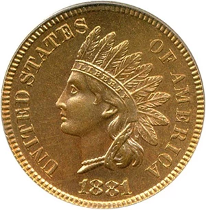 image for: 1881 1c PCGS Proof 65 RD