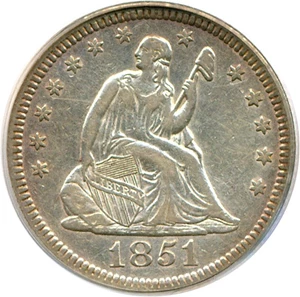 image for: 1851 25c PCGS XF40