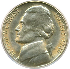 image for: 1949-S 5c PCGS MS65