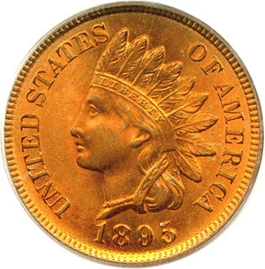 image for: 1895 1c PCGS/CAC MS65 RD