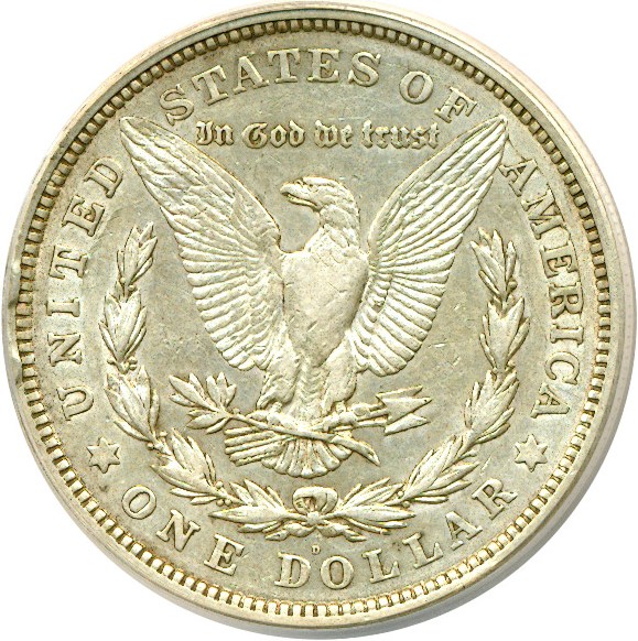 image for: 1921-D $1 VAM 1F ANACS AU50