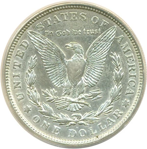 image for: 1921-D $1 VAM 1P ANACS AU50 Details (Cleaned)