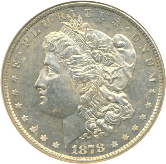 image for: 1878 8TF $1 VAM 10  Notched 7 NGC MS62
