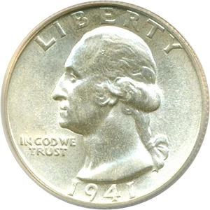 image for: 1941 25c ANACS MS65 (WDDO-009)