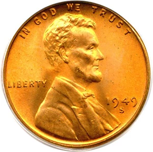 image for: 1949-S 1c PCGS MS67 RD