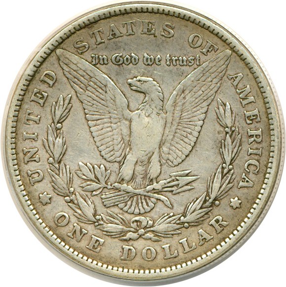 image for: 1878 8TF $1 VAM 14.3  Doubled Bow ANACS XF40 Details (Cleaned)