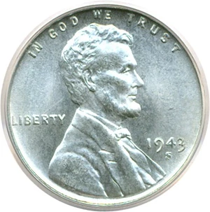image for: 1943-S 1c PCGS MS66