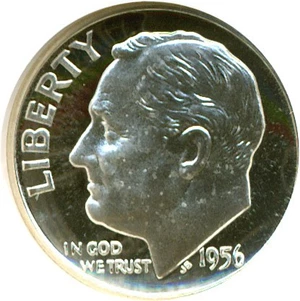 image for: 1956 10c NGC Proof 66 UCameo