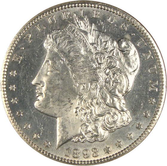 image for: 1893-CC $1  NGC MS62 PL