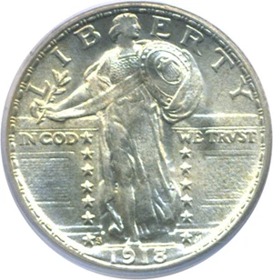 image for: 1918-S 25c PCGS MS64