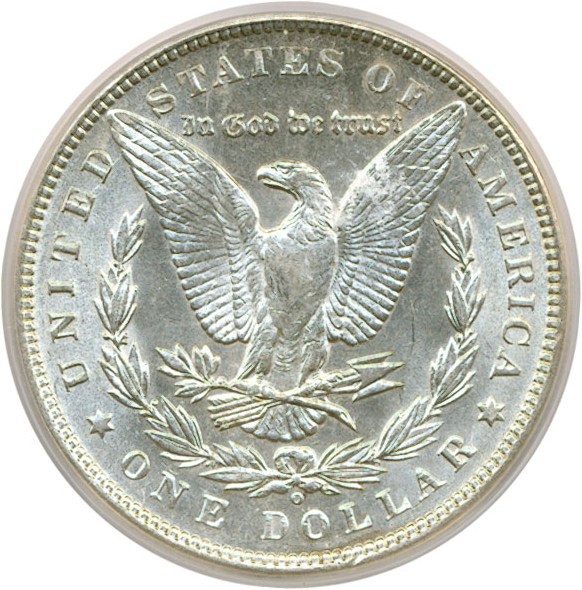 image for: Top 100 VAM: 1899-O $1 VAM 31  Micro O ICG AU58
