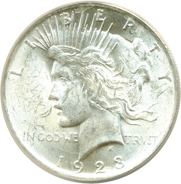 image for: Top 50 VAM: 1923 $1 VAM 1V  Extra Hair ANACS MS62 