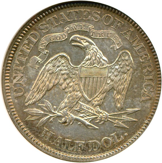 image for: 1868 50c  NGC AU58 