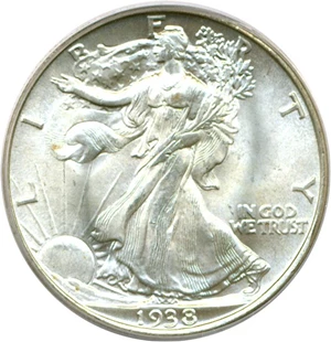 image for: 1938 50c PCGS MS66