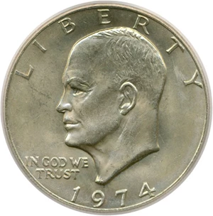image for: 1974 $1 ICG MS65