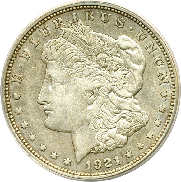 image for: 1921-D $1 VAM 1F ANACS AU50