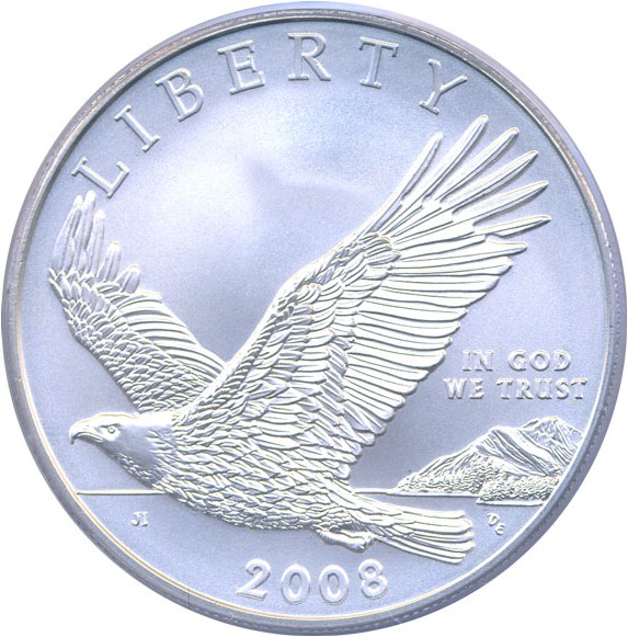 image for: 2008-P $1 Bald Eagle PCGS MS69 