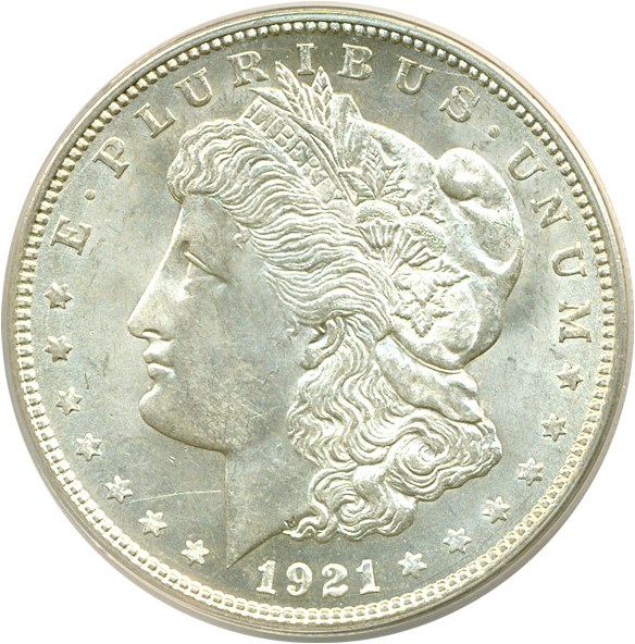 image for: 1921-D $1 VAM 1AH ANACS MS62 