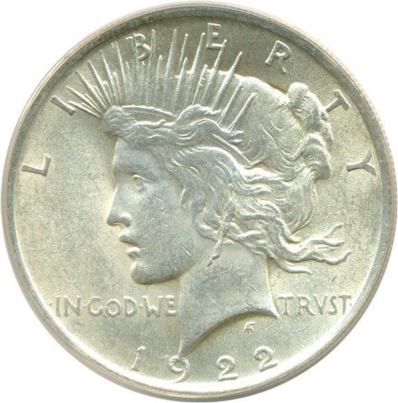 image for: Top 50 VAM: 1922 $1 VAM 2A  Earring ANACS MS60 