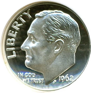 image for: 1962 10c NGC Proof 68 UCameo