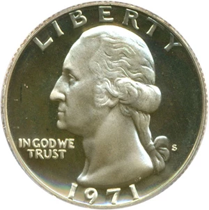 image for: 1971-S 25c PCGS Proof 68 Cameo