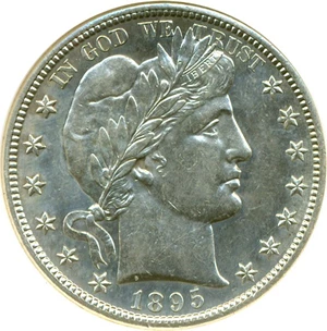 image for: 1895-S 50c DGS AU53 (Cleaned)