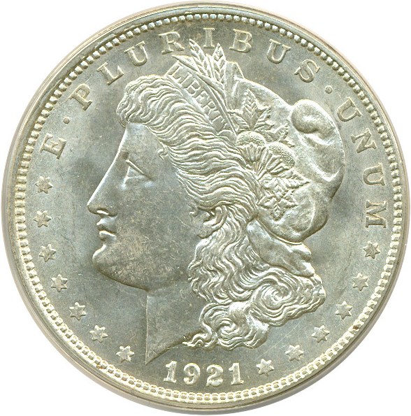 image for: 1921-D $1 VAM 1V ANACS MS63 