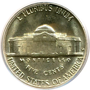 image for: 1960-D 5c PCGS MS65