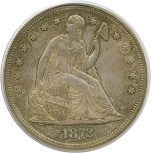 image for: 1872 $1 PCGS Proof 63