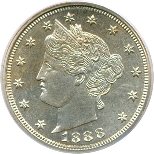 image for: 1888 5c  PCGS Proof 65