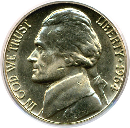 image for: 1964-D 5c  PCGS MS65 