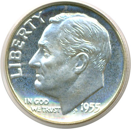 image for: 1955 10c  PCGS Proof 67 