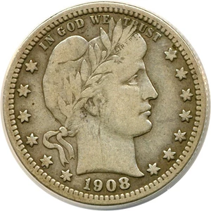 image for: 1908 25c ANACS F15 (MPD-002)