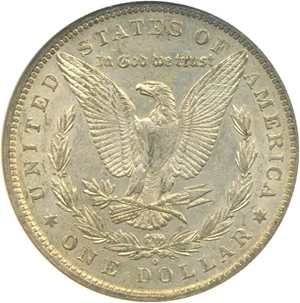image for: Top 100 VAM: 1880-O $1 VAM 48 Hangnail ANACS AU58