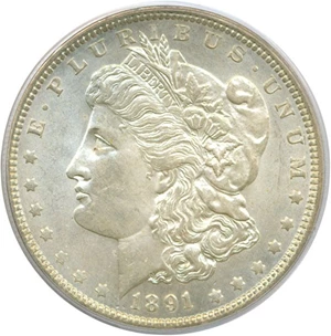 image for: 1891-O $1 PCGS MS63
