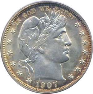 image for: 1907-O 50c PCGS MS64