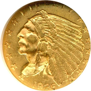 image for: 1926 $2 1/2 NGC AU58