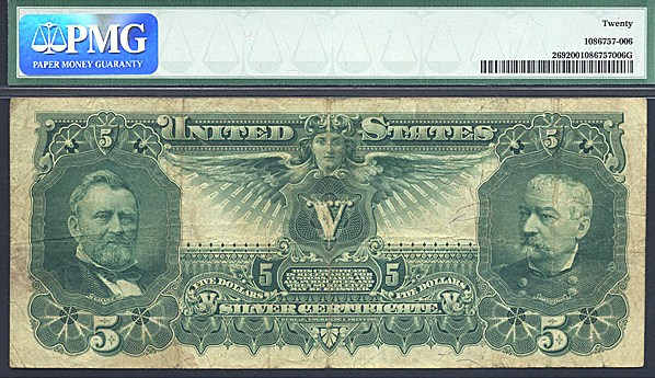 image for: Fr.269 1896 $5 Educational PMG VF20  [25012497]