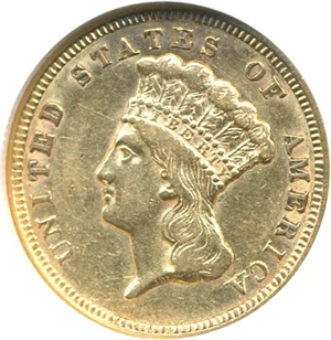 image for: 1856 $3 NGC AU55