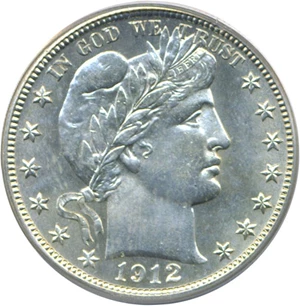 image for: 1912-D 50c PCGS MS63 OGH