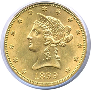 image for: 1899 $10 PCGS MS62