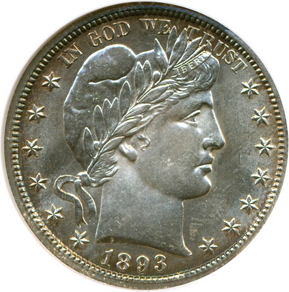 image for: 1893-S 50c  NGC MS62