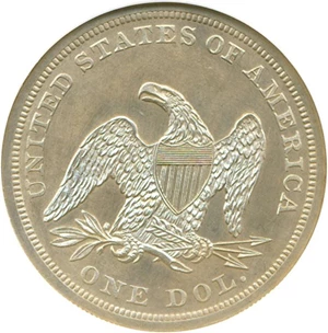 image for: 1865 $1 NGC Proof 63