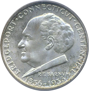 image for: 1936 50c Bridgeport PCGS MS66