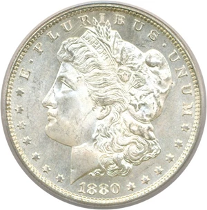 image for: 1880/9-S $1 PCGS MS66