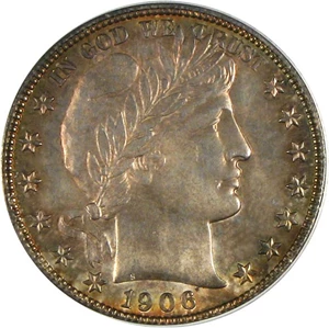 image for: 1906-S 50c PCGS MS64 * Color *