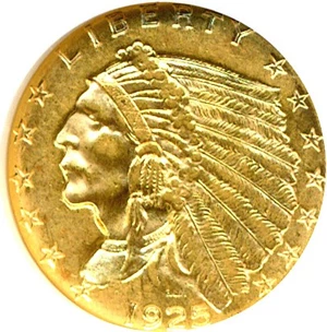 image for: 1925-D $2 1/2 NGC AU58