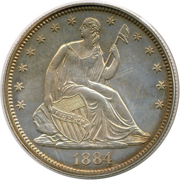 image for: 1884 50c  PCGS Proof 63 